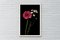 Pink and White Delicate Flowers on Black Background, Giclée Print, 2021, Image 2