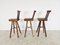 Vintage Brutalist Bar Stools, 1960s, Set of 3, Image 11