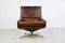 Vintage Leather Swivel Chair attributed to Beaufort, 1960s 4