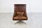Vintage Leather Swivel Chair attributed to Beaufort, 1960s 3