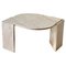 Italian Tear Shaped Coffee Table in Light Pink Marble, 1970s, Image 1