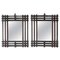 Large French Wood Tramp Art Frames with Mirror, 1880, Set of 2 1
