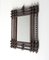 Large French Wood Tramp Art Frames with Mirror, 1880, Set of 2 2