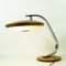 Mid-Century Mod. Goldbraun & Metall 520 Schreibtischlampe von Fase Madrid, 1960er 16