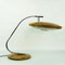 Mid-Century Gold Brown and Metal Mod. 520 Desk Lamp by Fase Madrid, 1960s 2
