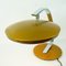 Mid-Century Mod. Goldbraun & Metall 520 Schreibtischlampe von Fase Madrid, 1960er 13