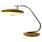 Mid-Century Gold Brown and Metal Mod. 520 Desk Lamp by Fase Madrid, 1960s 1