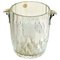 Italian Martini Crystal Glass Ice Bucket, 1970s 1