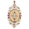 18 Karat French Rose Gold Pendant, 1960s 1