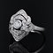 Bague Art Déco en Or Blanc 18 Carat, France, 1930s 7