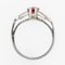 French Modern Art Deco Ruby Diamonds Platinum Ring, 2022 15