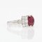 French Modern Art Deco Ruby Diamonds Platinum Ring, 2022 9