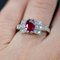 French Modern Art Deco Ruby Diamonds Platinum Ring, 2022 6