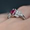 French Modern Art Deco Ruby Diamonds Platinum Ring, 2022 14