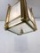 Art Deco Brass and Glass Lantern, 1930s 4