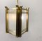 Art Deco Brass and Glass Lantern, 1930s 9