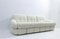 Mid-Century Modern Italian White Bouclette Fabric Sofa, 1970s 6