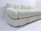 Mid-Century Modern Italian White Bouclette Fabric Sofa, 1970s 4