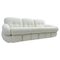 Mid-Century Modern Italian White Bouclette Fabric Sofa, 1970s 1