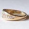 Vintage 18k Gold Diamond Ring, 1970s, Image 4