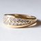 Vintage 18 Karat Gold Diamantring, 1970er 3