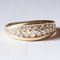 Vintage 18 Karat Gold Diamantring, 1970er 10