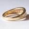 Vintage 18 Karat Gold Diamantring, 1970er 7