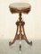 Antique Wine Table with Marble Top, 1860 2