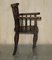 Antique Japanese Armchair with Floral Carving from Liberty's London, 1905, Image 11