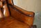 Antique Wingback Chairs in Brown Leather by William Morris, 1900, Set of 2 16