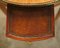 Mesa auxiliar Napoleón III antigua con tablero de cuero marrón, Imagen 20