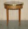 Antique Napoleon III Occasional Table with Brown Leather Top 12