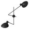 VV Cinquanta Twin Black Wall Lamp by Vittoriano Viganò for Astap 1