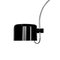 Coupé Wall Lamp in Black by Joe Colombo for Oluce, Image 2