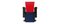 Stuhl in Rot & Blau von Gerrit Rietveld für Cassina 2