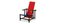 Stuhl in Rot & Blau von Gerrit Rietveld für Cassina 5