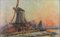 Albert Marie Lebourg, Bei Rotterdam: Windmühle und Untergehende Sonne, 1896, Öl auf Leinwand 2