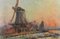 Albert Marie Lebourg, Bei Rotterdam: Windmühle und Untergehende Sonne, 1896, Öl auf Leinwand 3