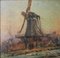 Albert Marie Lebourg, Near Rotterdam: Windmill and Setting Sun, 1896, Oil on Canvas 4