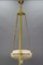 French Neoclassical Style White Alabaster, Gilt Bronze and Brass Pendant Light, 1890s 16