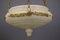 French Neoclassical Style White Alabaster, Gilt Bronze and Brass Pendant Light, 1890s 8