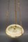 French Neoclassical Style White Alabaster, Gilt Bronze and Brass Pendant Light, 1890s 14