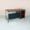 Industrial Italian Metal and Wood Desk with Drawers, 1970s, Image 13