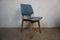 Mid-Century Blue Black Speckled Imitation Leather Chair, 1950s 5