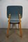 Mid-Century Blue Black Speckled Imitation Leather Chair, 1950s 6