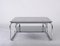 Italian Chromed Steel Coffee Table with Smoked Glasses from Cassina, 1970s, Image 12