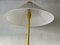 Italian Floor Lamp with Yellow and White Glass Shade by VeArt, 1970s 6