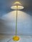 Italian Floor Lamp with Yellow and White Glass Shade by VeArt, 1970s 3