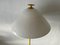 Italian Floor Lamp with Yellow and White Glass Shade by VeArt, 1970s 4