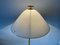 Italian Floor Lamp with Yellow and White Glass Shade by VeArt, 1970s 5